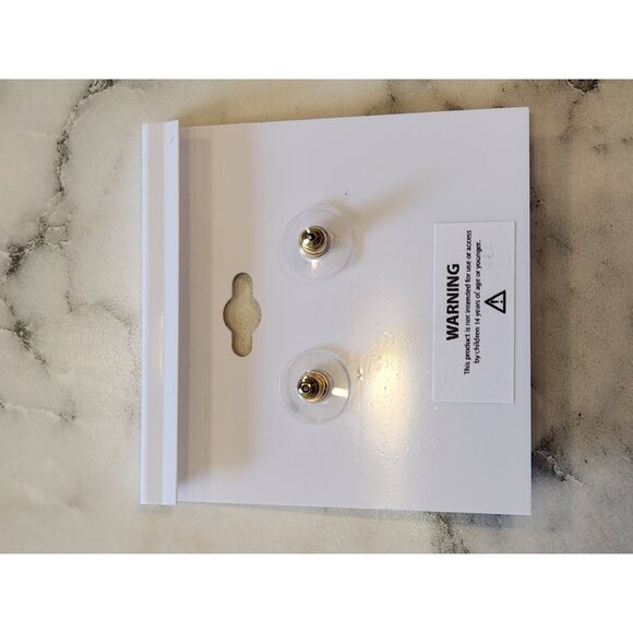 Gloria Vanderbilt Gold-Tone Dangle Earrings With Iridescent Crystal Accents - Picture 3 of 5